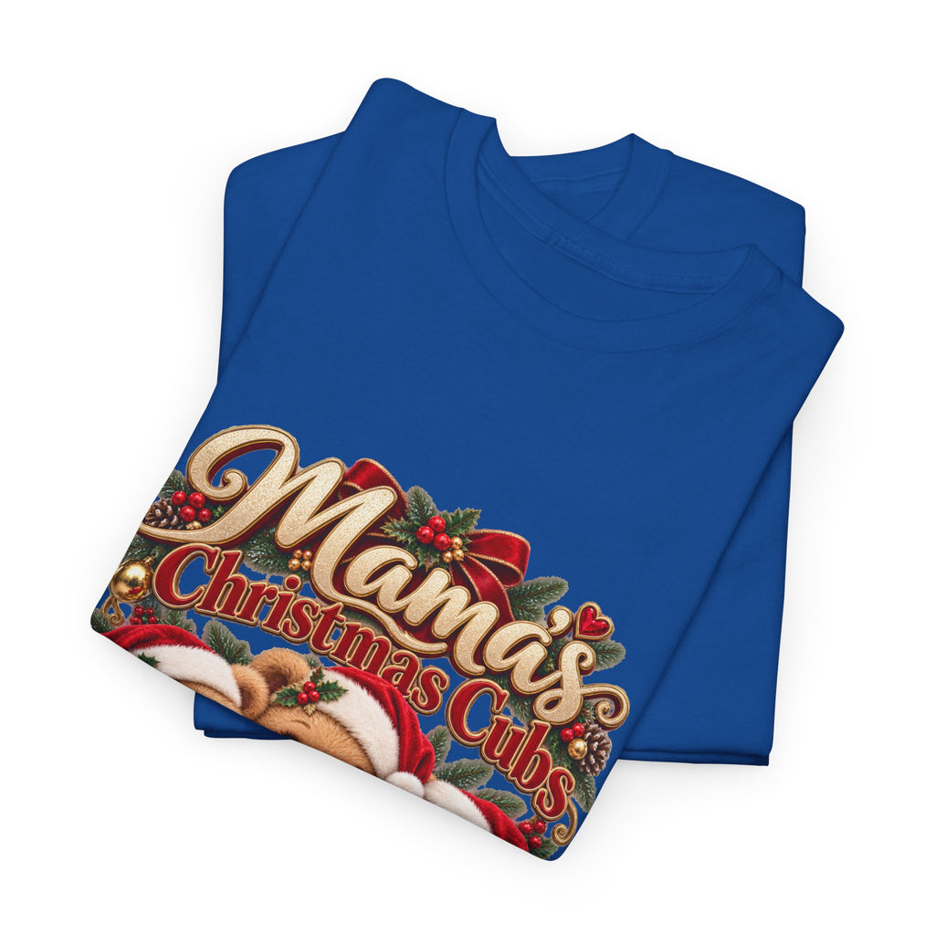 Mama’s Christmas Cubs Personalized Christmas Shirt – Custom Kids Names Teddy Bear Tee