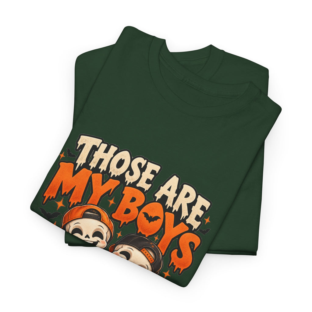 Those Are My Boys Personalized Halloween Shirt – Two Custom Names