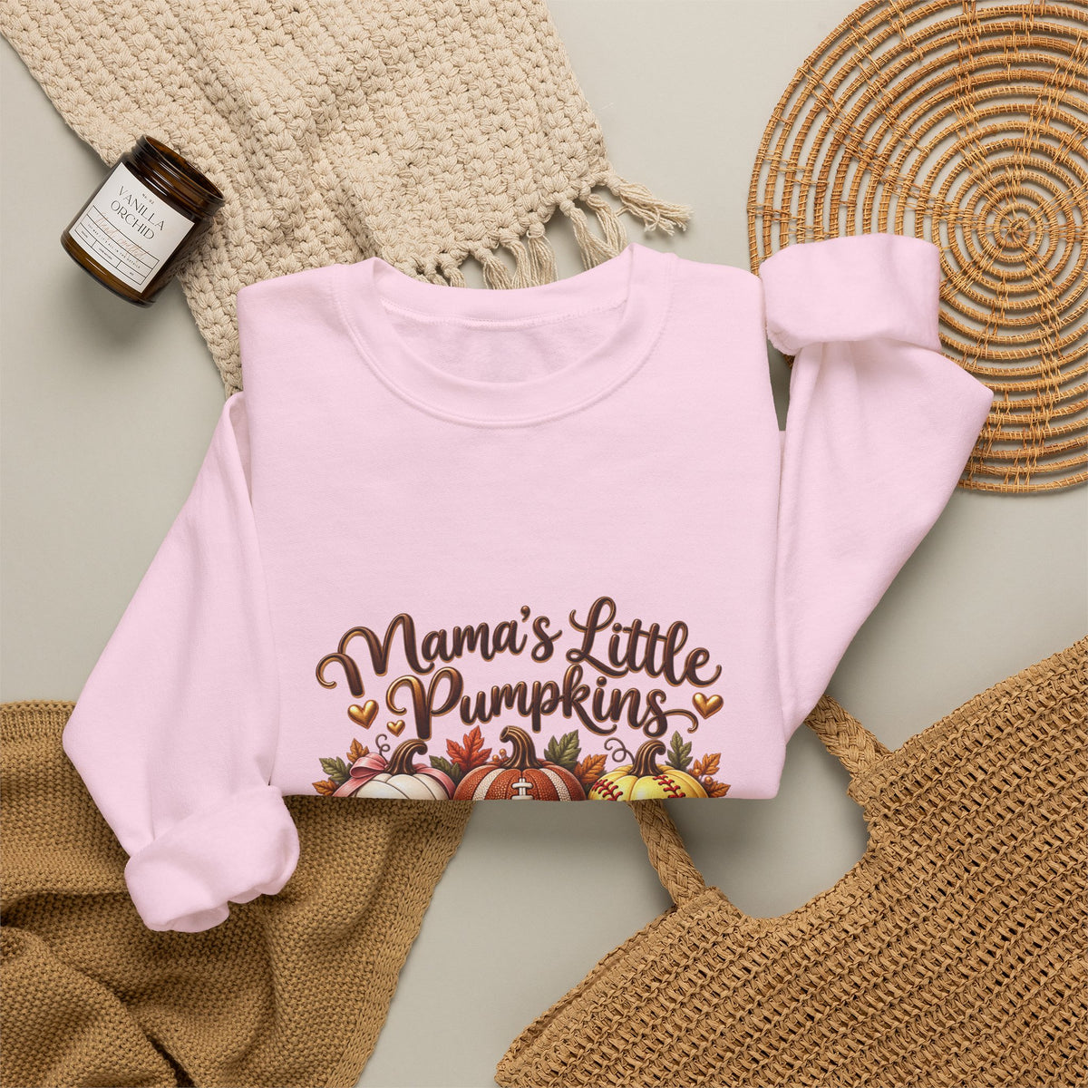 Mama’s Little Pumpkins Personalized Sports Mom Sweatshirt – Custom Kids Names
