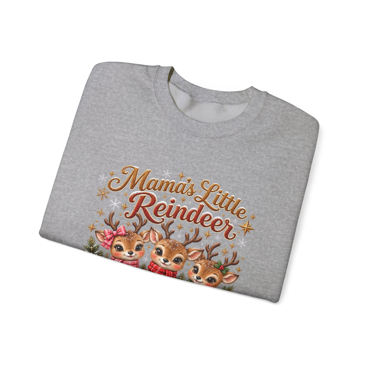 Mama’s Little Reindeer Personalized Christmas Sweatshirt – Custom Kids Names