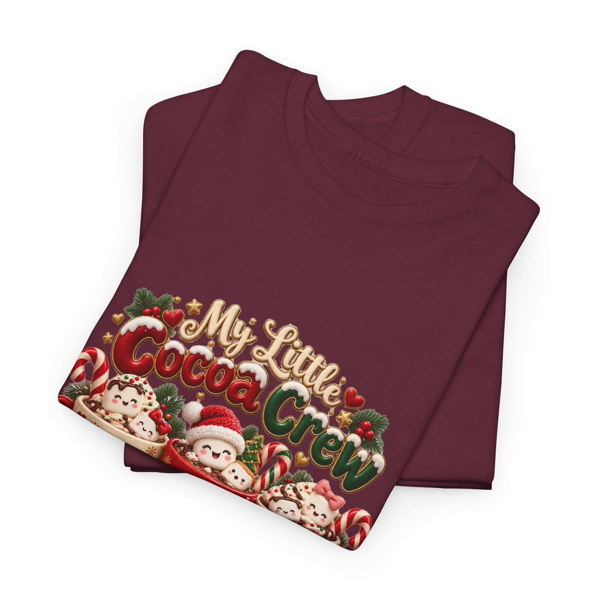 Personalized Christmas Cocoa Crew Shirt – Custom Kids Names Hot Chocolate Mom Tee