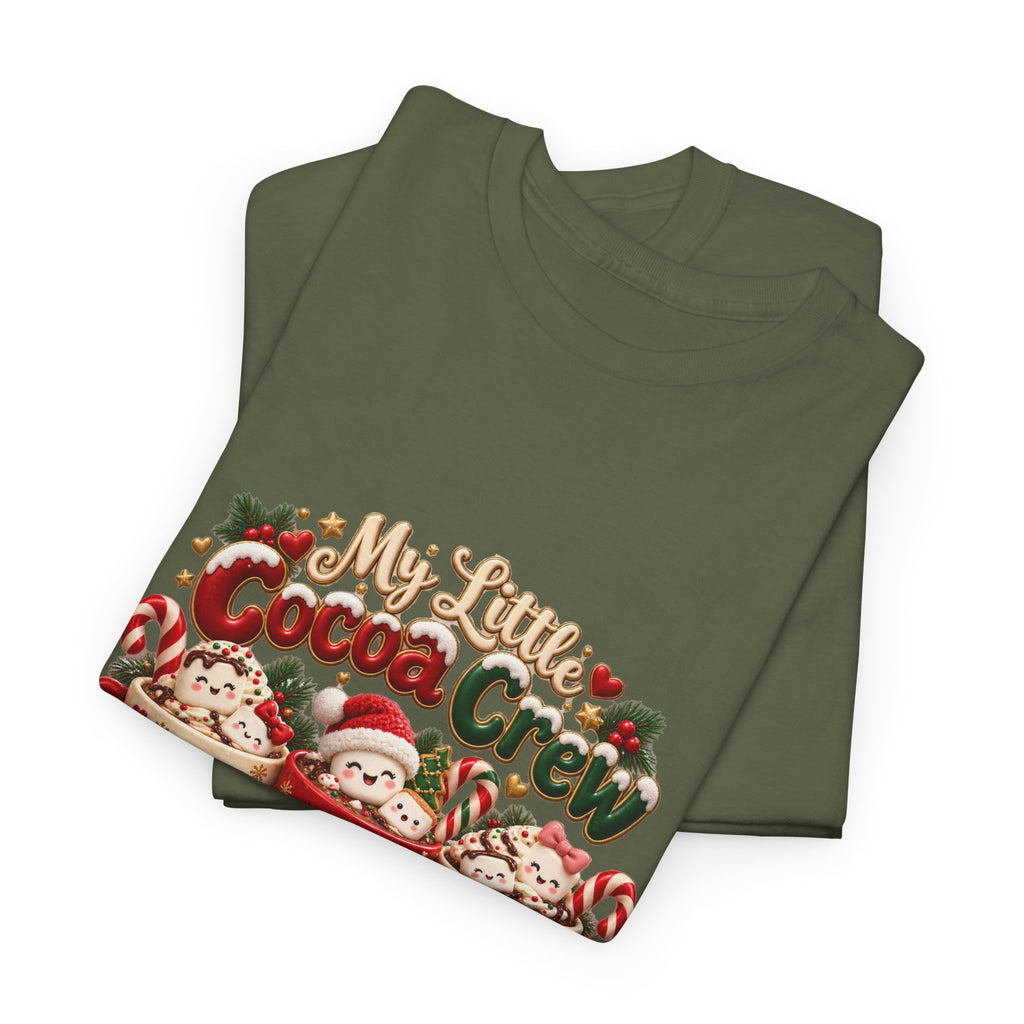 Personalized Christmas Cocoa Crew Shirt – Custom Kids Names Hot Chocolate Mom Tee