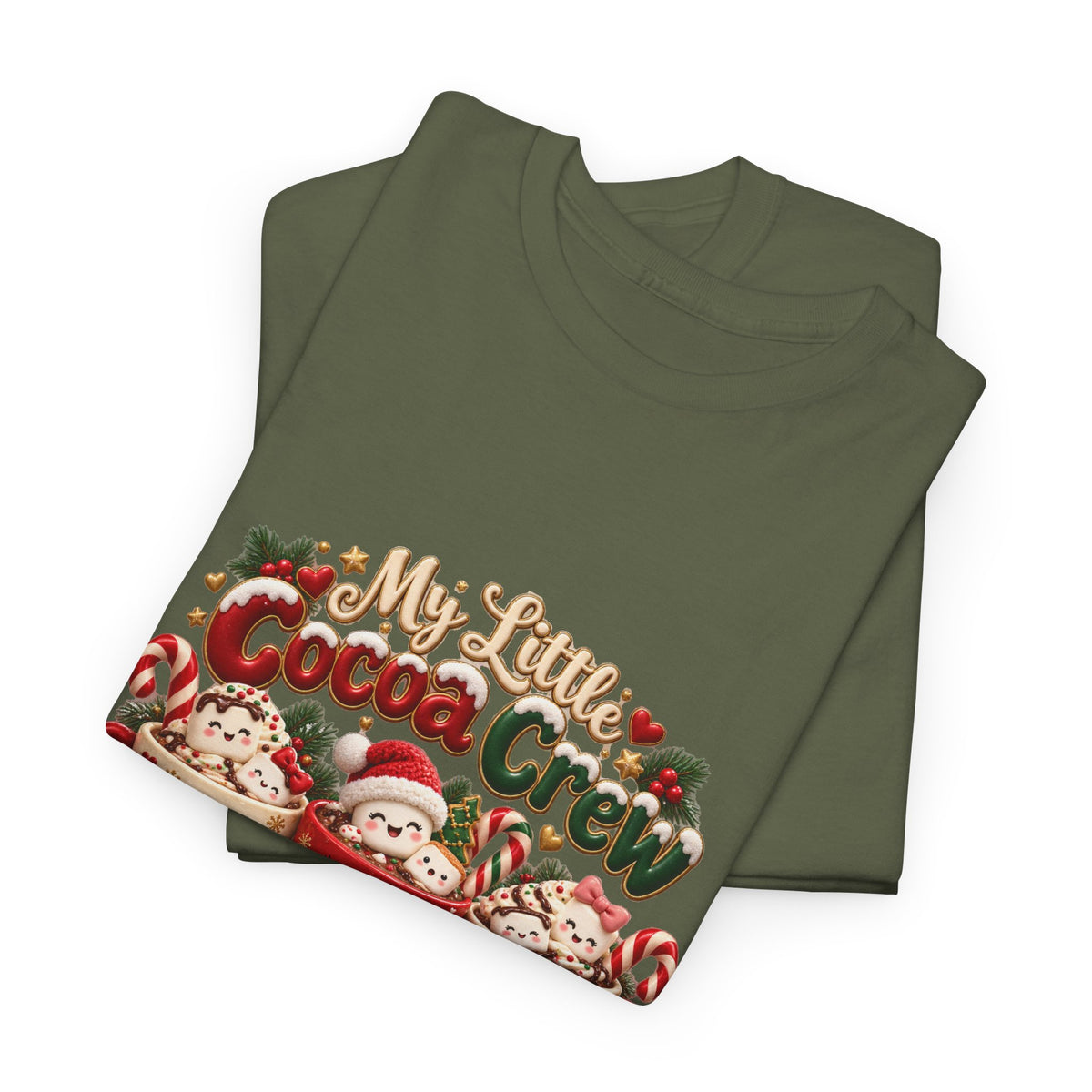 Personalized Christmas Cocoa Crew Shirt – Custom Kids Names Hot Chocolate Mom Tee