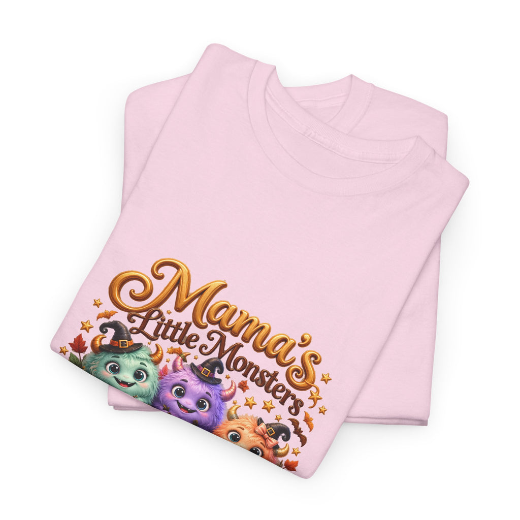 Mama’s Little Monsters Personalized Halloween Shirt – Custom Kids Names Tee – Cute Monster Mom Gift