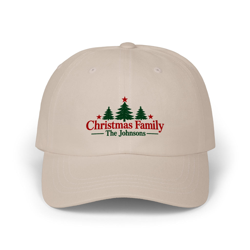 Christmas Family Personalized Christmas Cap – Custom Name Holiday Dad Hat