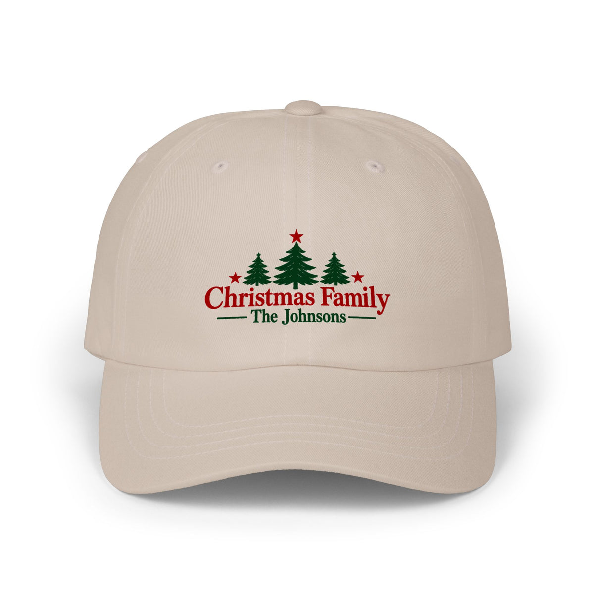 Christmas Family Personalized Christmas Cap – Custom Name Holiday Dad Hat