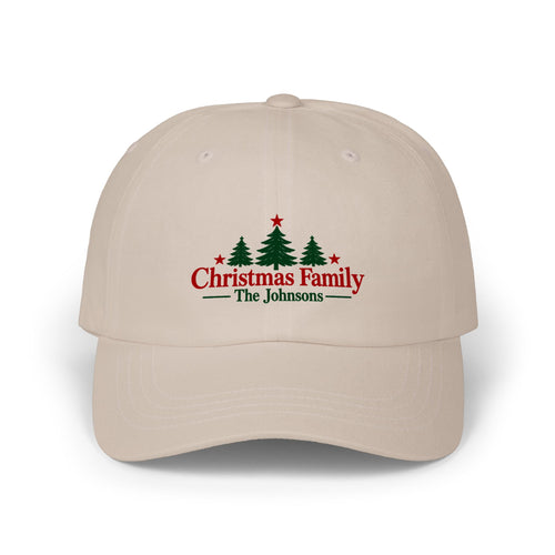 Christmas Family Personalized Christmas Cap – Custom Name Holiday Dad Hat