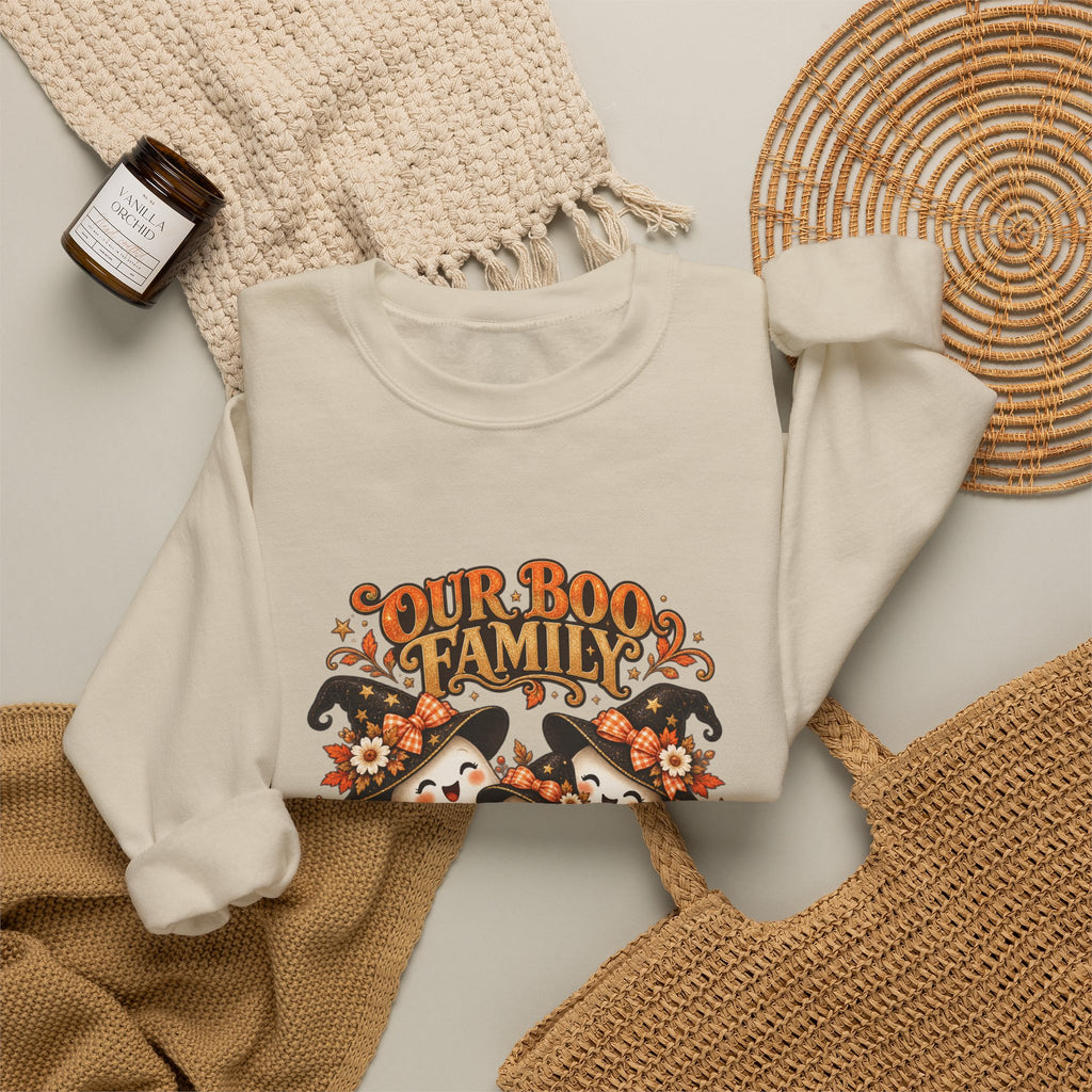 Our Boo Family Personalized Halloween Sweatshirt – Custom Family Name