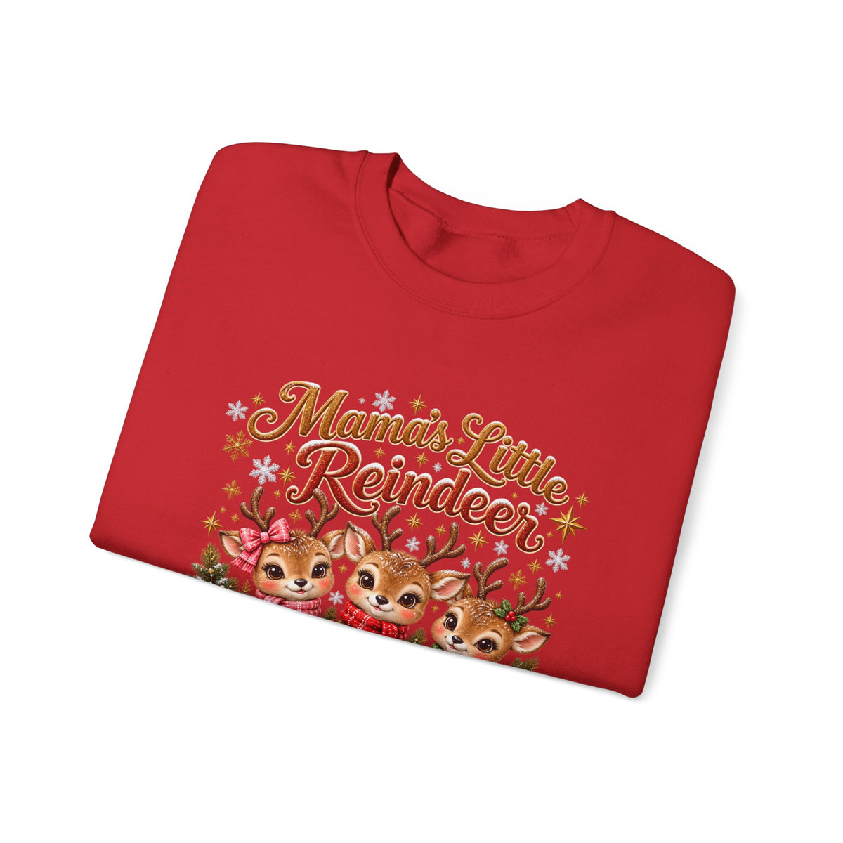 Mama’s Little Reindeer Personalized Christmas Sweatshirt – Custom Kids Names
