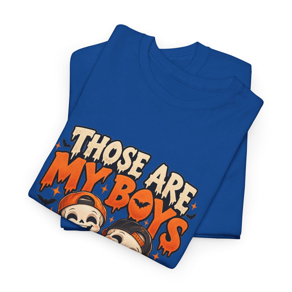 Those Are My Boys Personalized Halloween Shirt – Two Custom Names