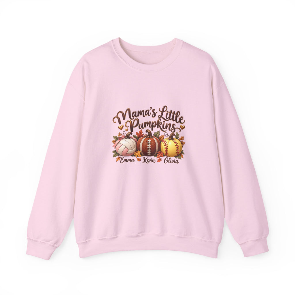 Mama’s Little Pumpkins Personalized Sports Mom Sweatshirt – Custom Kids Names