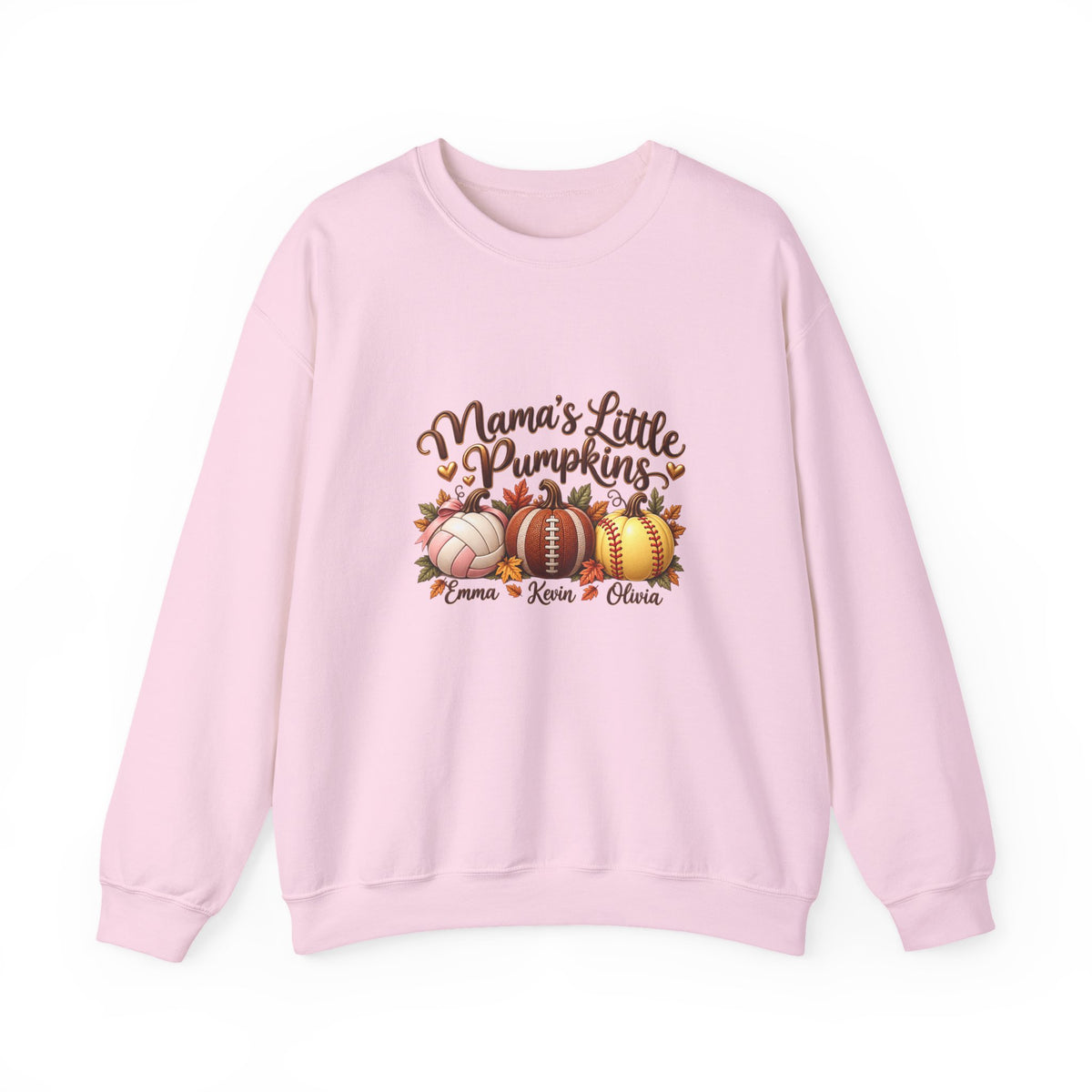 Mama’s Little Pumpkins Personalized Sports Mom Sweatshirt – Custom Kids Names