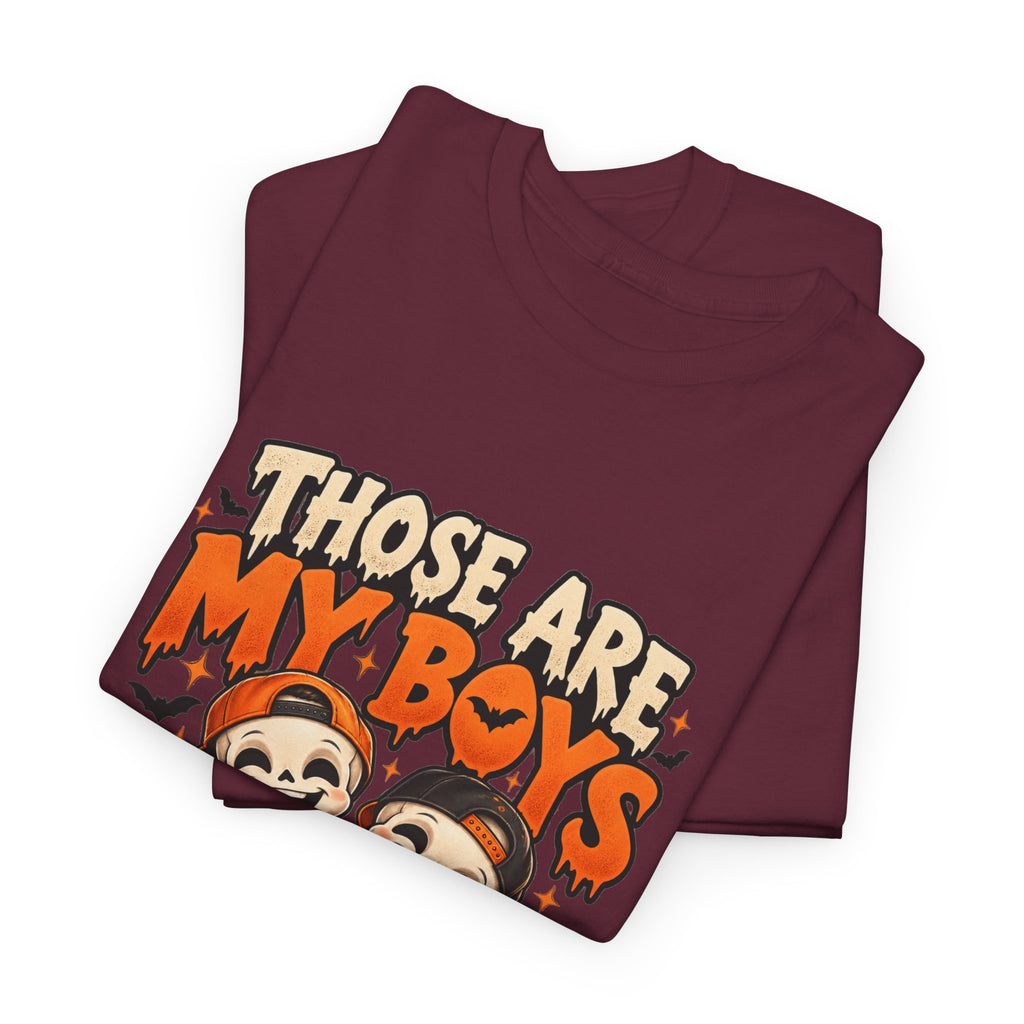 Those Are My Boys Personalized Halloween Shirt – Two Custom Names