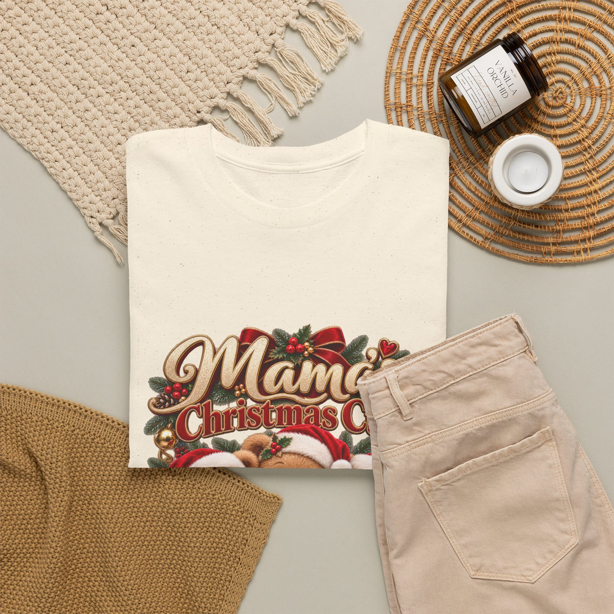Mama’s Christmas Cubs Personalized Christmas Shirt – Custom Kids Names Teddy Bear Tee
