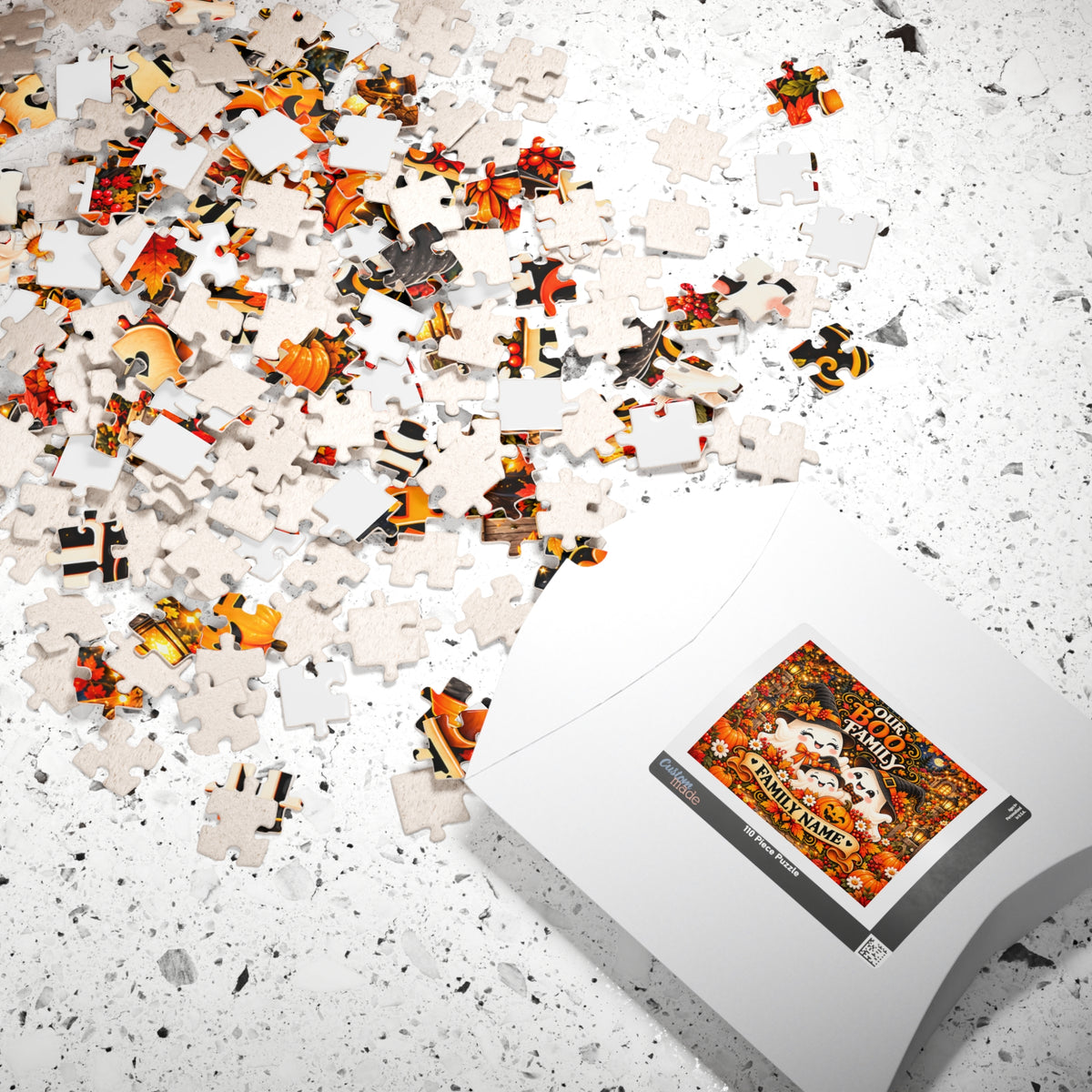 Our Boo Family Personalized Halloween Jigsaw Puzzle – Custom Family Name
