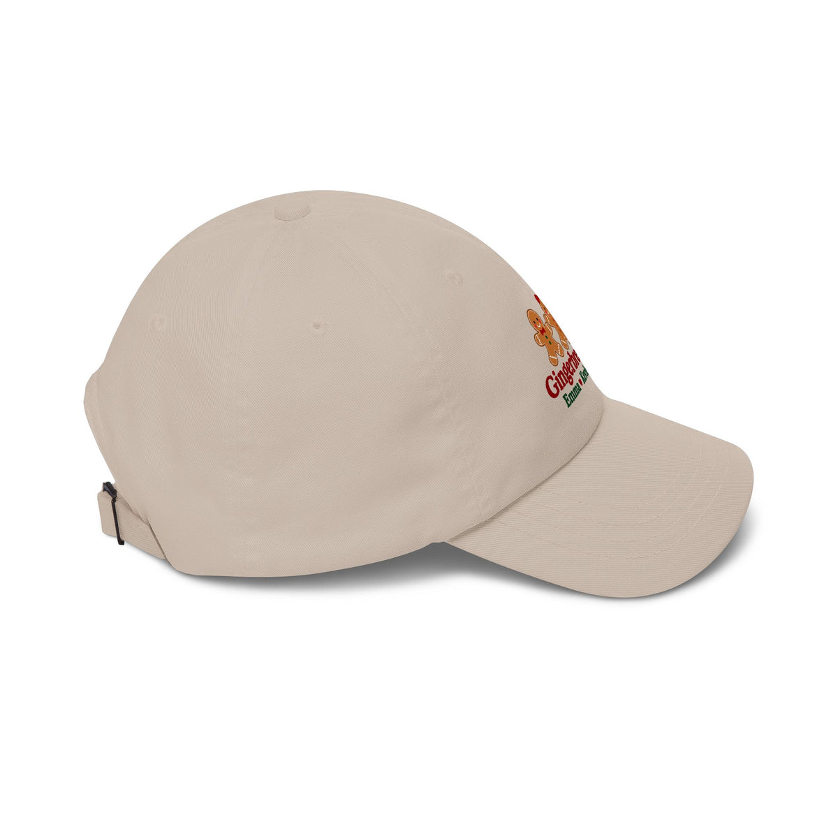 Gingerbread Crew Personalized Christmas Cap – Custom Name Holiday Dad Hat