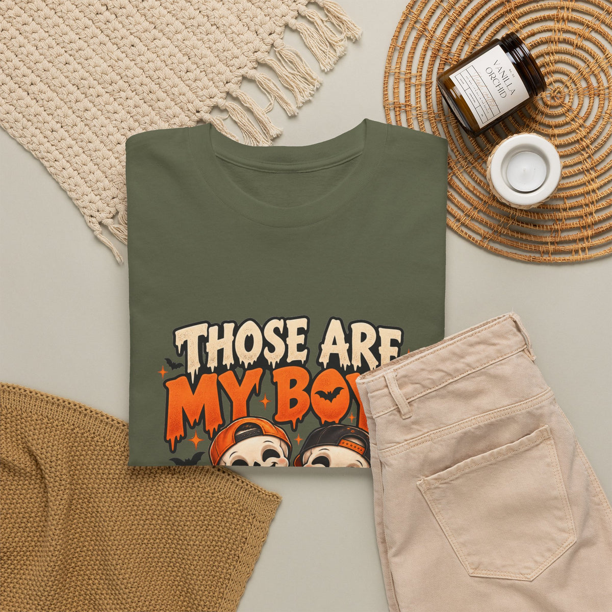Those Are My Boys Personalized Halloween Shirt – Two Custom Names