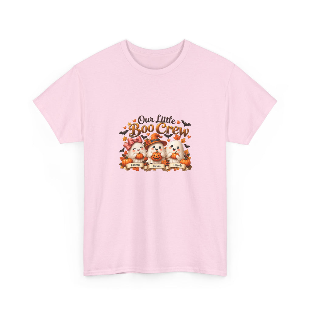 Personalized Boo Crew Halloween Shirt – Custom Kids Names Ghost Tee – Cute Mom Gift