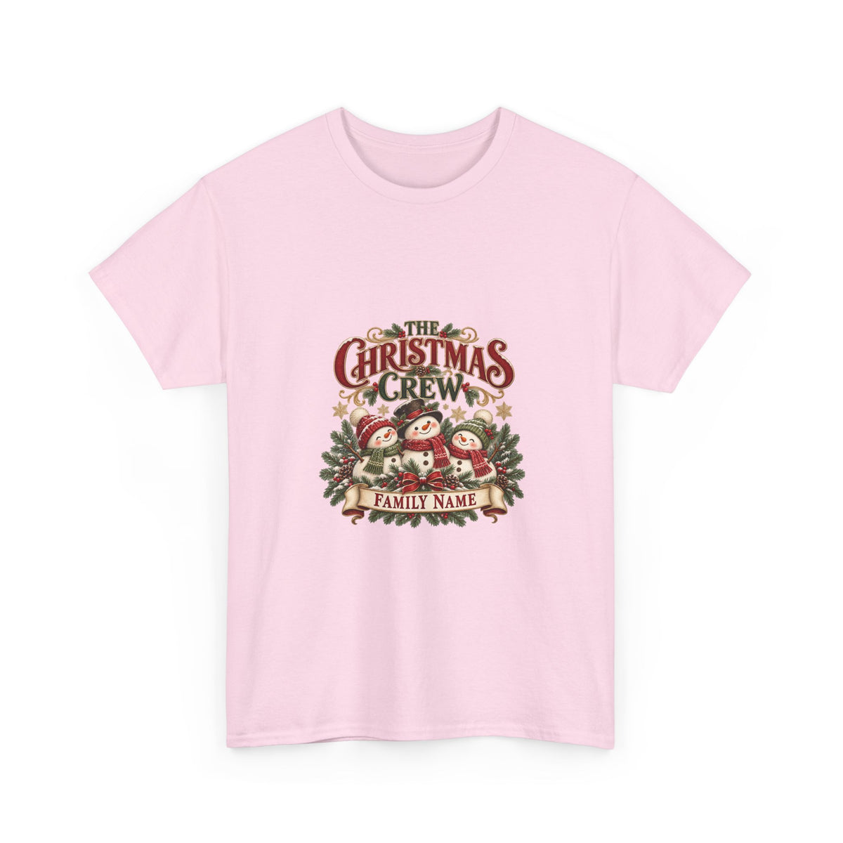 The Christmas Crew Personalized Christmas T-Shirt