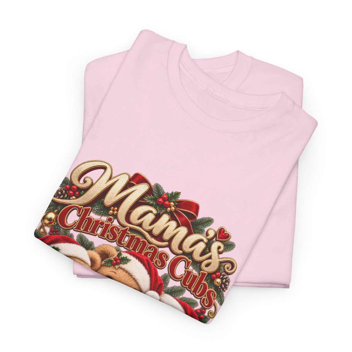 Mama’s Christmas Cubs Personalized Christmas Shirt – Custom Kids Names Teddy Bear Tee