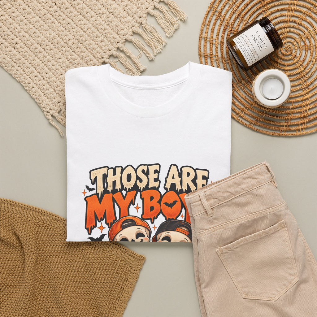 Those Are My Boys Personalized Halloween Shirt – Two Custom Names