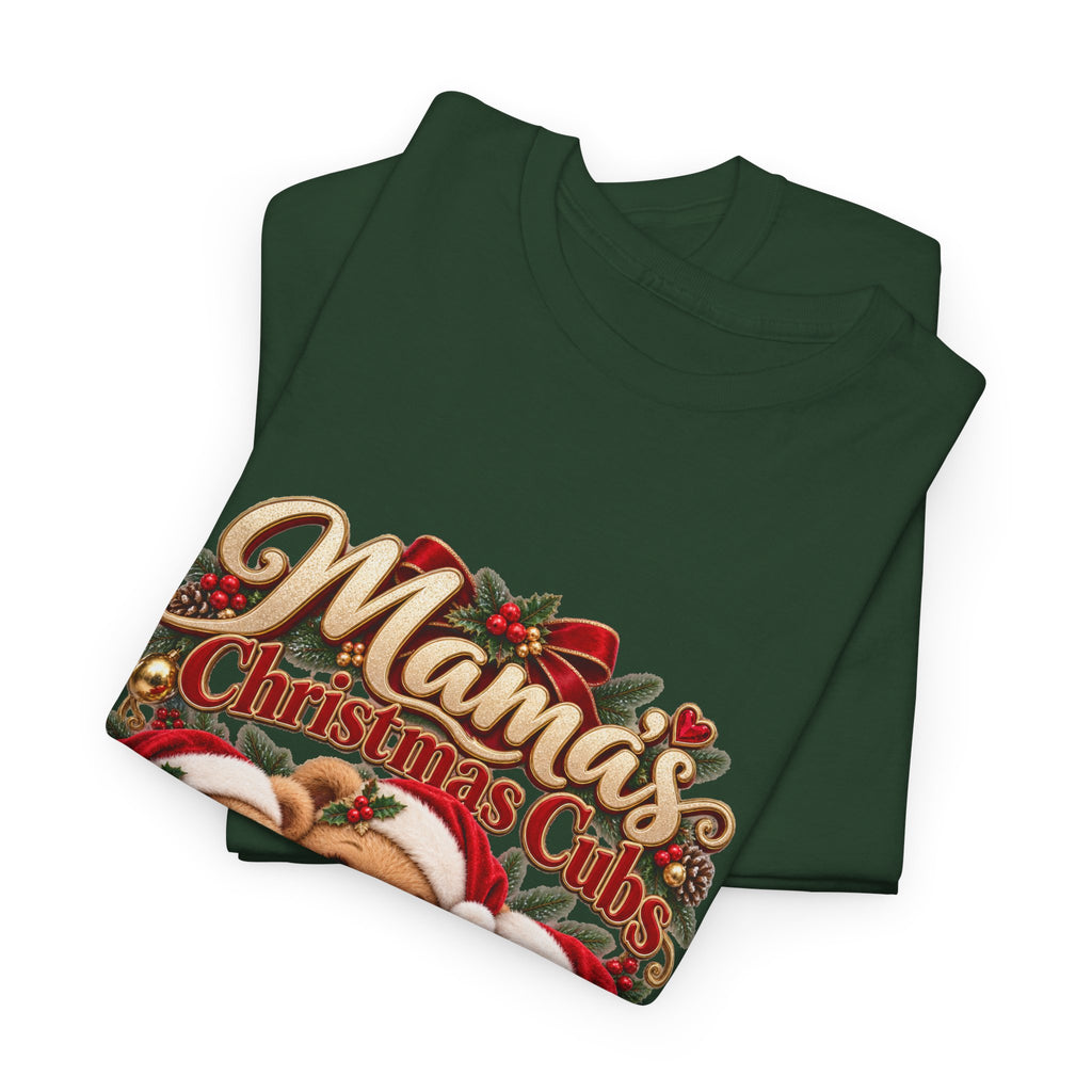 Mama’s Christmas Cubs Personalized Christmas Shirt – Custom Kids Names Teddy Bear Tee