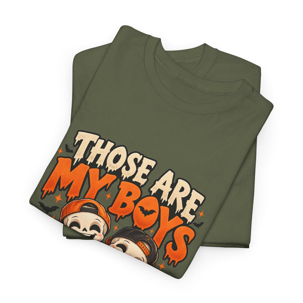 Those Are My Boys Personalized Halloween Shirt – Two Custom Names