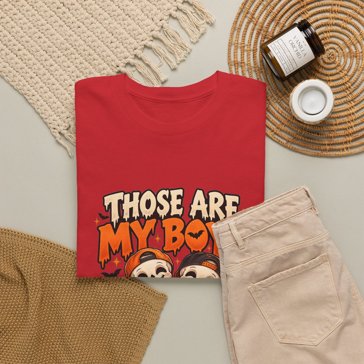 Those Are My Boys Personalized Halloween Shirt – Two Custom Names