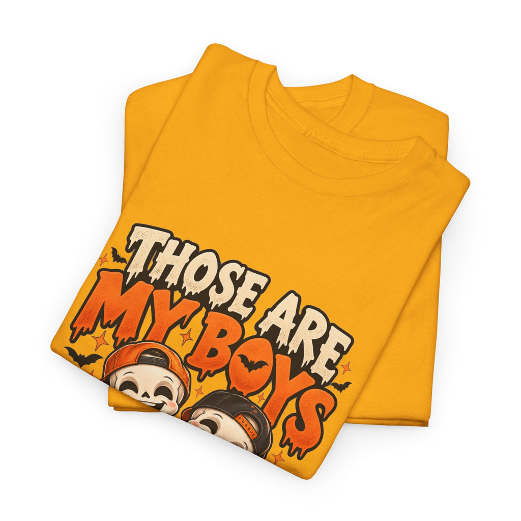 Those Are My Boys Personalized Halloween Shirt – Two Custom Names