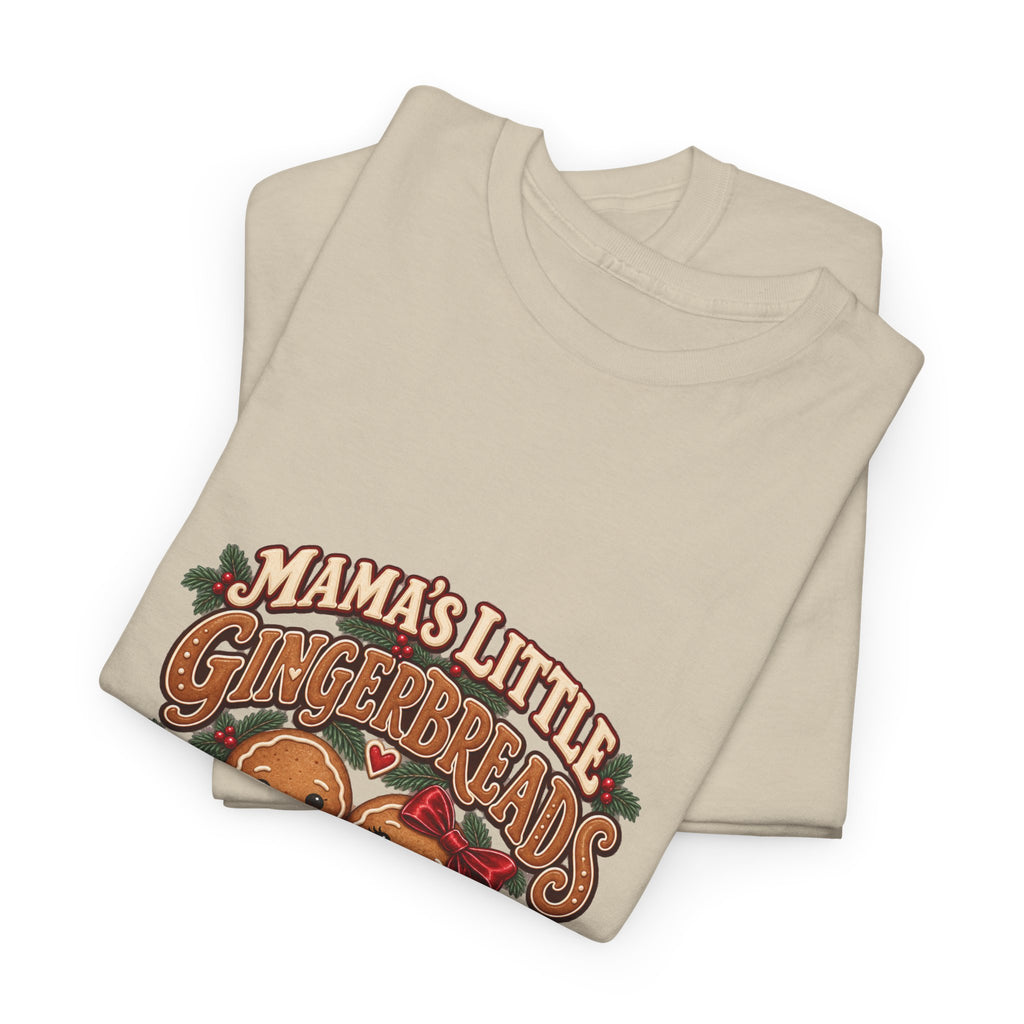 Mama’s Little Gingerbreads Personalized Christmas T-Shirt
