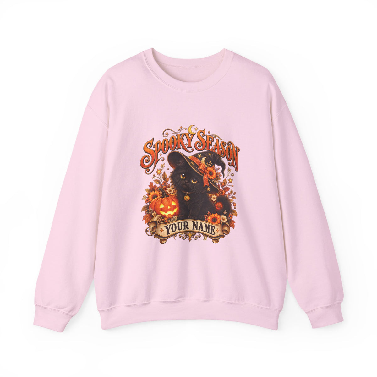 Spooky Season Personalized Halloween Sweatshirt – Custom Name