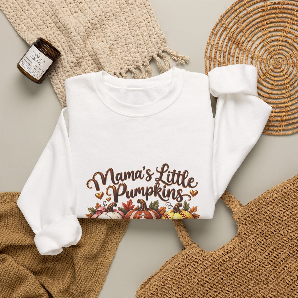 Mama’s Little Pumpkins Personalized Sports Mom Sweatshirt – Custom Kids Names