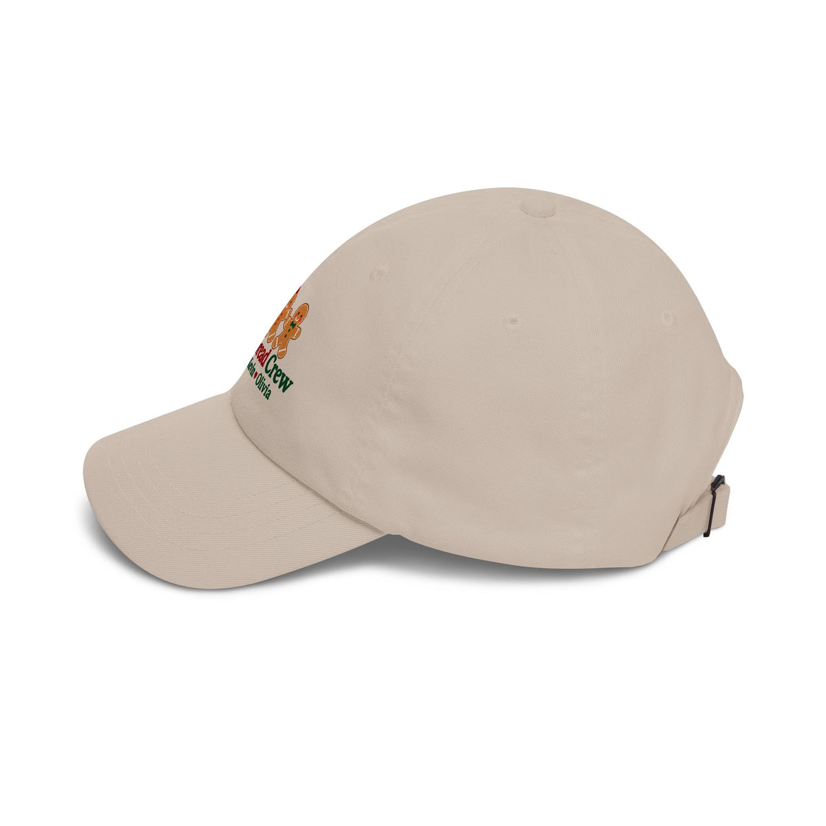 Gingerbread Crew Personalized Christmas Cap – Custom Name Holiday Dad Hat
