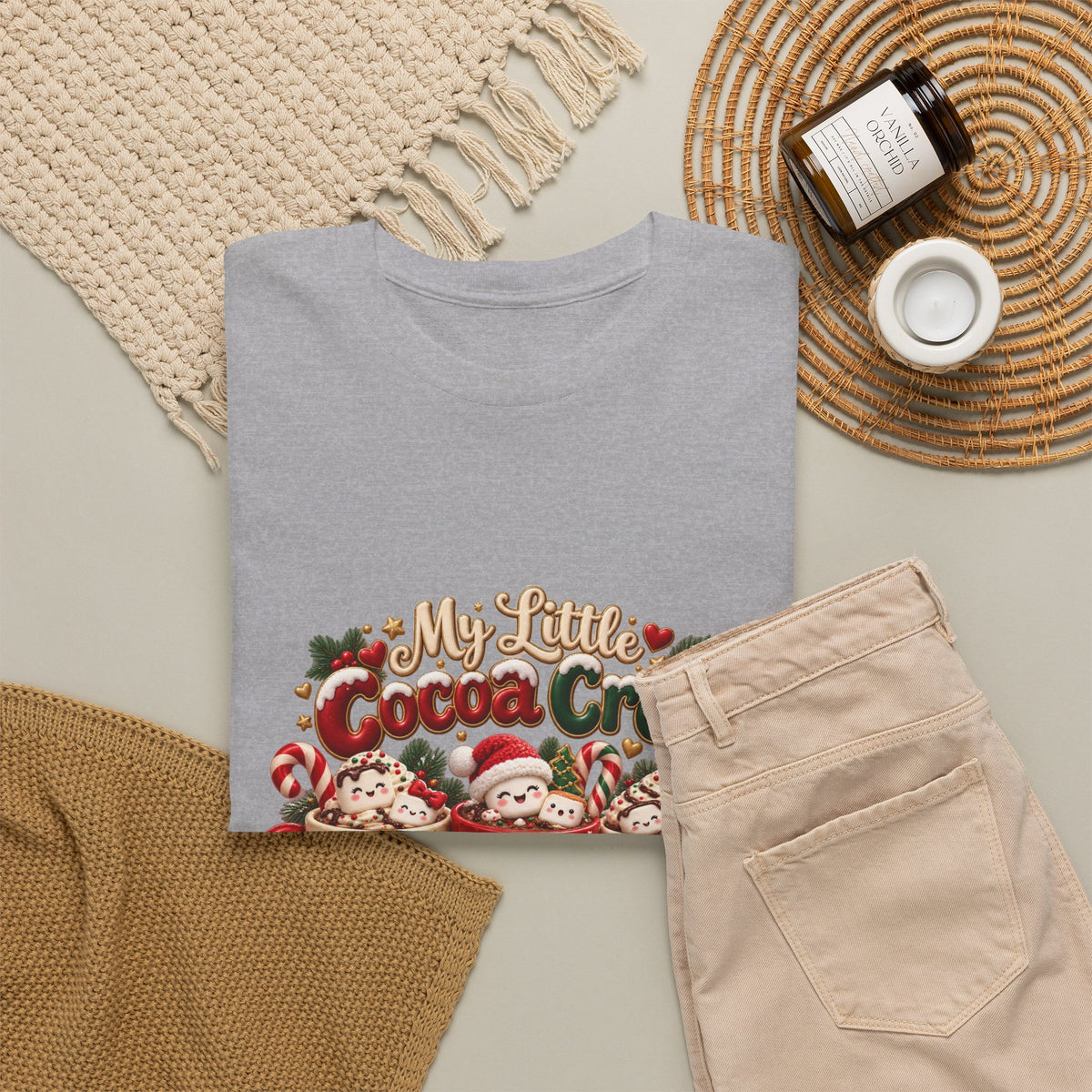 Personalized Christmas Cocoa Crew Shirt – Custom Kids Names Hot Chocolate Mom Tee