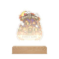 Our Haunted Home Personalized Halloween Acrylic Night Light – Custom Family Name