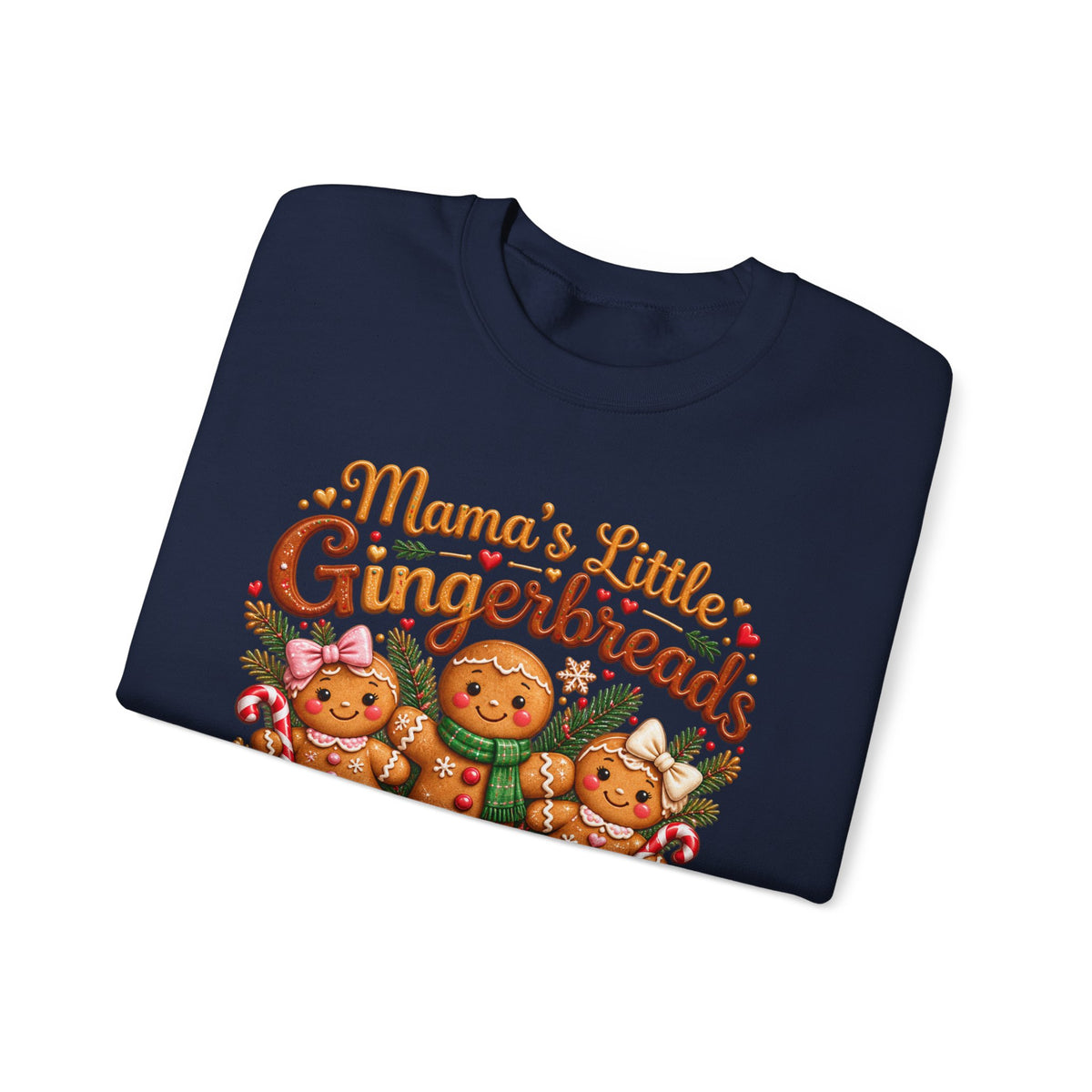 Mama’s Little Gingerbreads Personalized Christmas Sweatshirt – Custom Kids Names