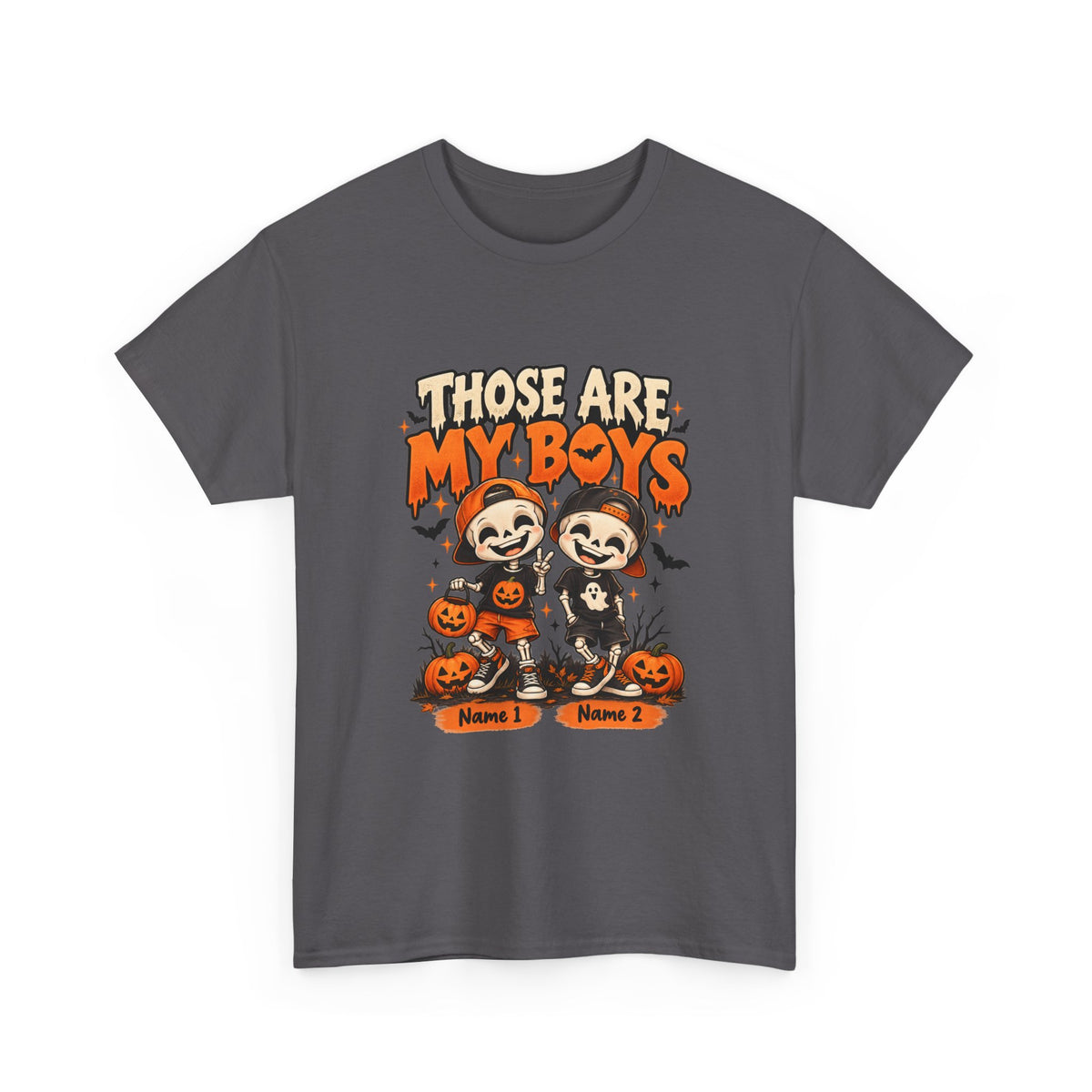 Those Are My Boys Personalized Halloween Shirt – Two Custom Names