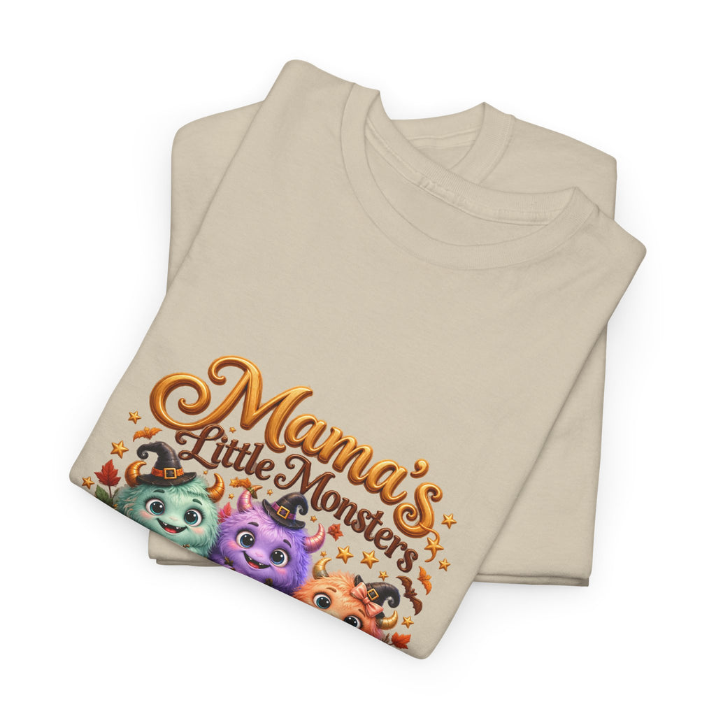 Mama’s Little Monsters Personalized Halloween Shirt – Custom Kids Names Tee – Cute Monster Mom Gift