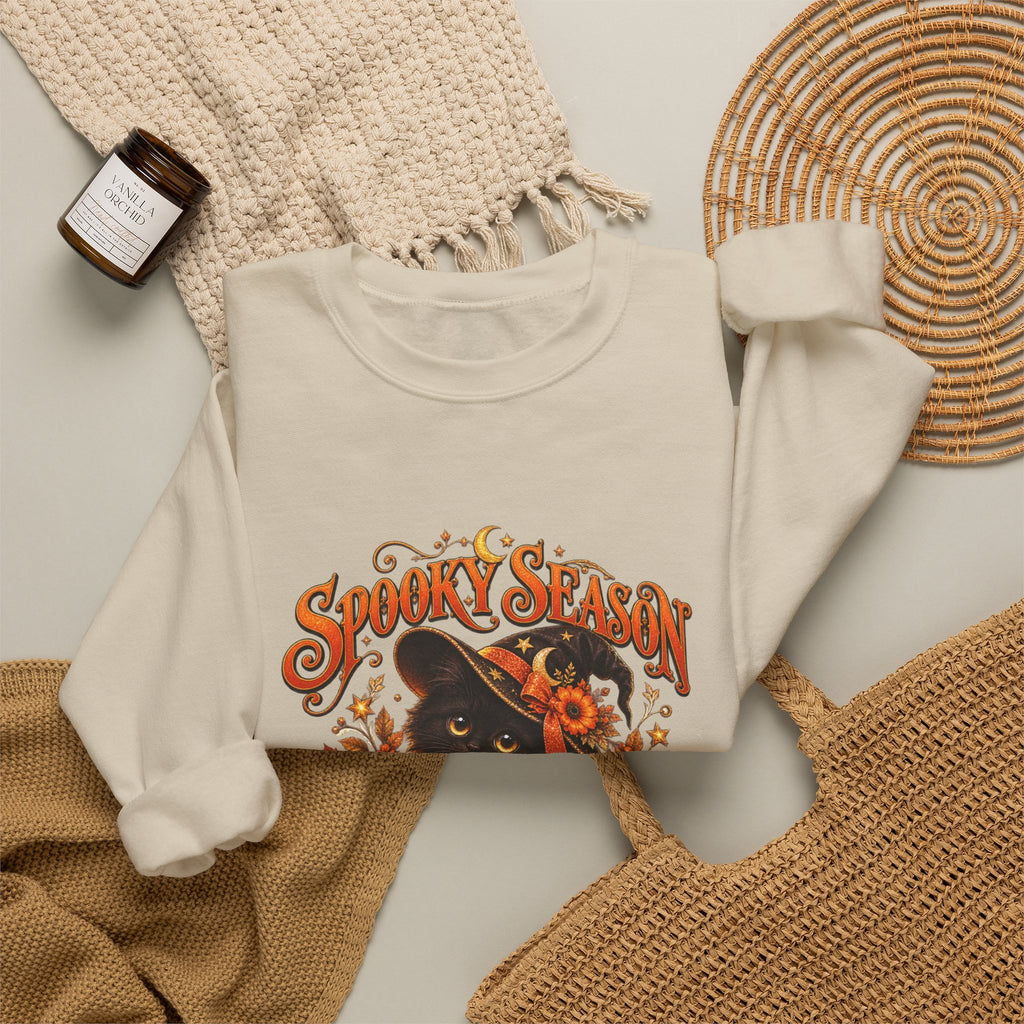 Spooky Season Personalized Halloween Sweatshirt – Custom Name