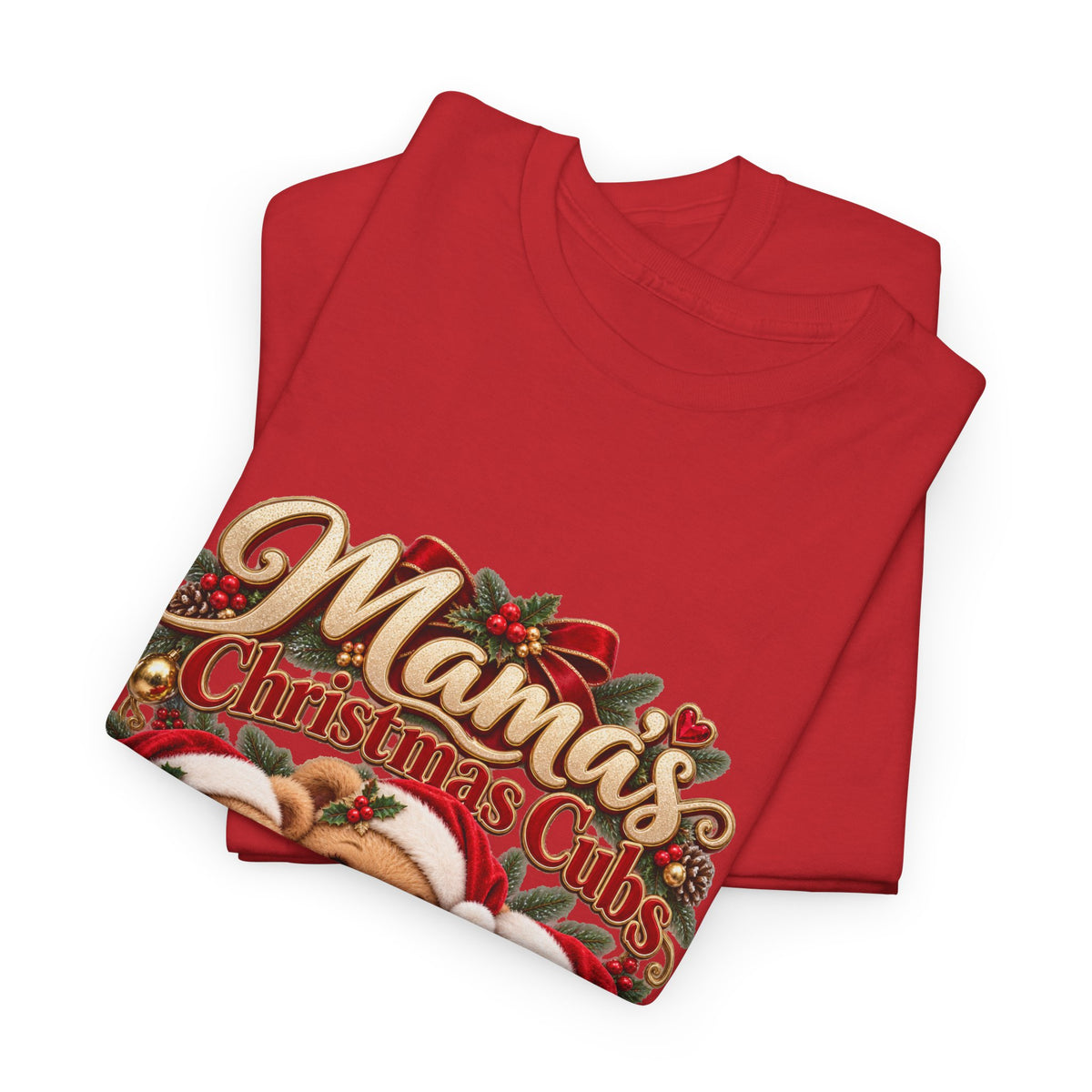Mama’s Christmas Cubs Personalized Christmas Shirt – Custom Kids Names Teddy Bear Tee