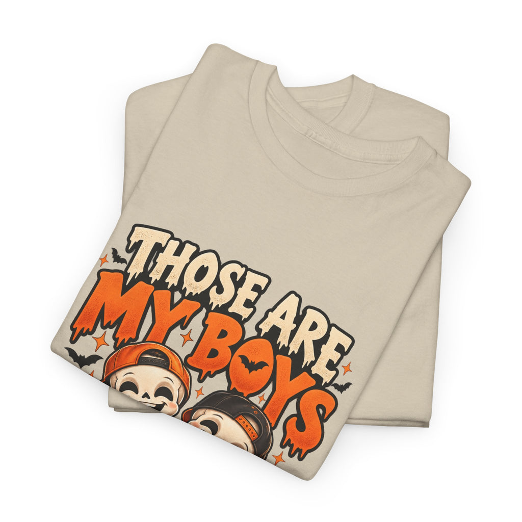 Those Are My Boys Personalized Halloween Shirt – Two Custom Names
