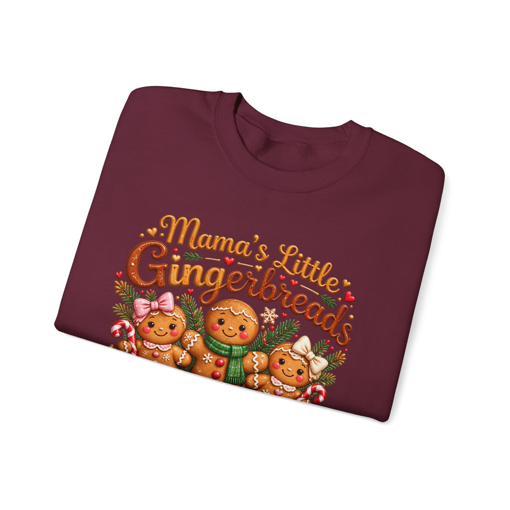 Mama’s Little Gingerbreads Personalized Christmas Sweatshirt – Custom Kids Names