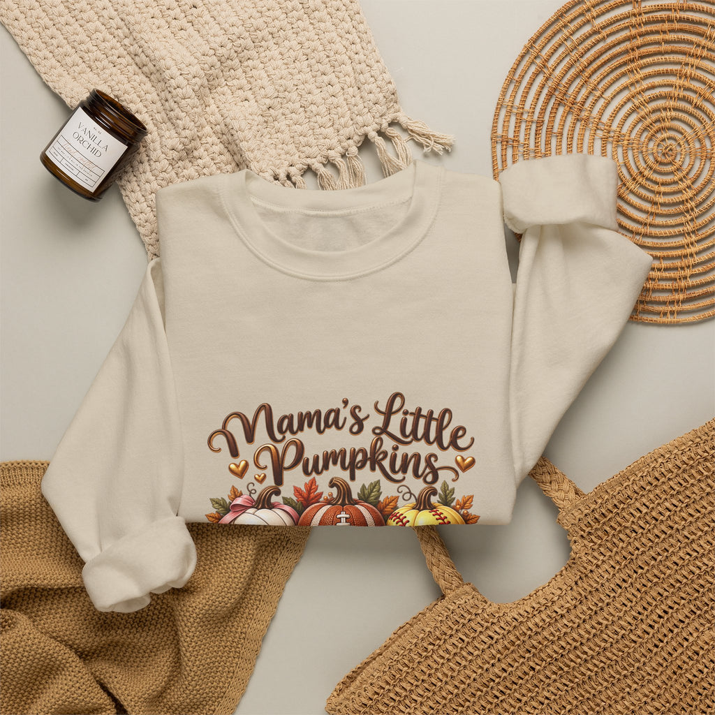 Mama’s Little Pumpkins Personalized Sports Mom Sweatshirt – Custom Kids Names