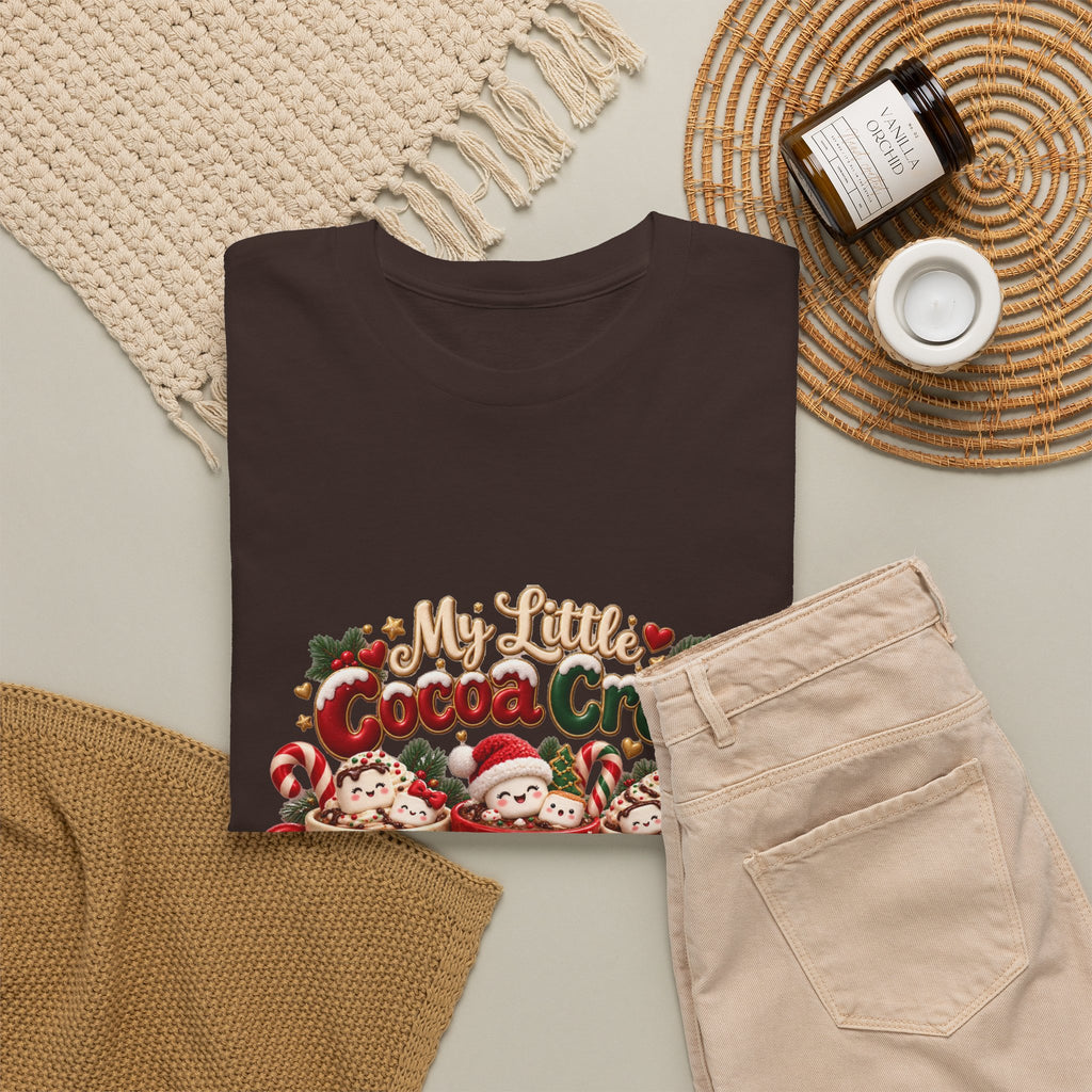 Personalized Christmas Cocoa Crew Shirt – Custom Kids Names Hot Chocolate Mom Tee