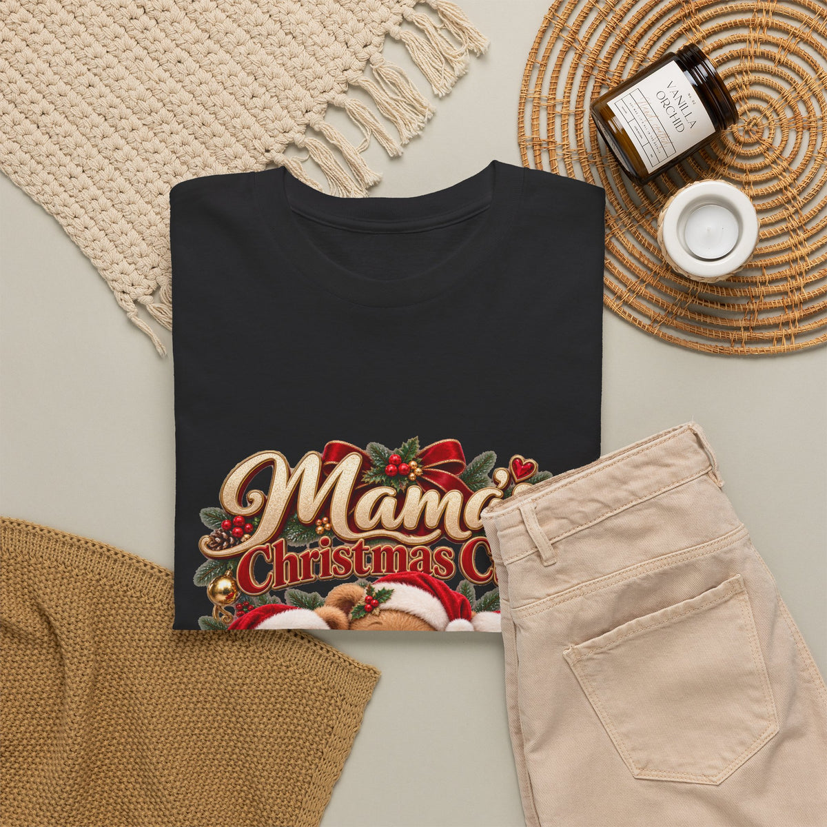 Mama’s Christmas Cubs Personalized Christmas Shirt – Custom Kids Names Teddy Bear Tee