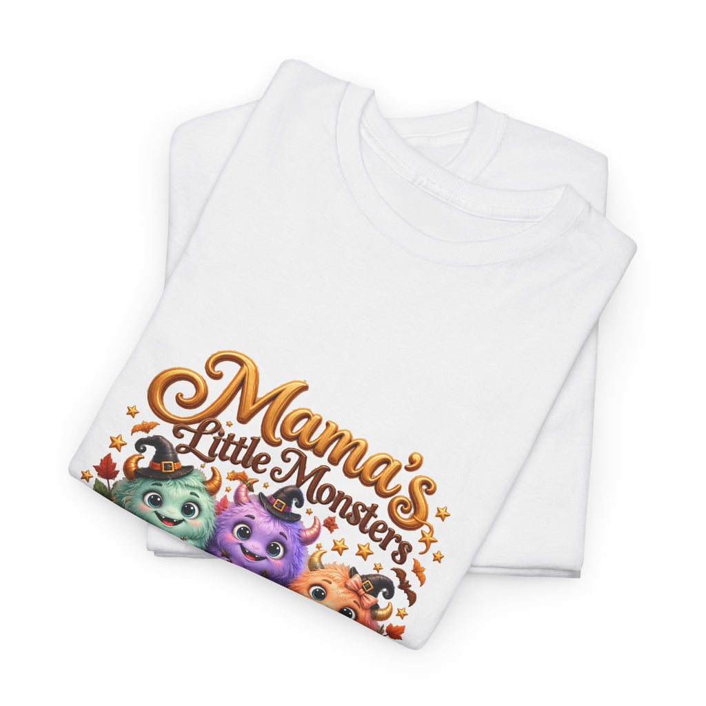 Mama’s Little Monsters Personalized Halloween Shirt – Custom Kids Names Tee – Cute Monster Mom Gift