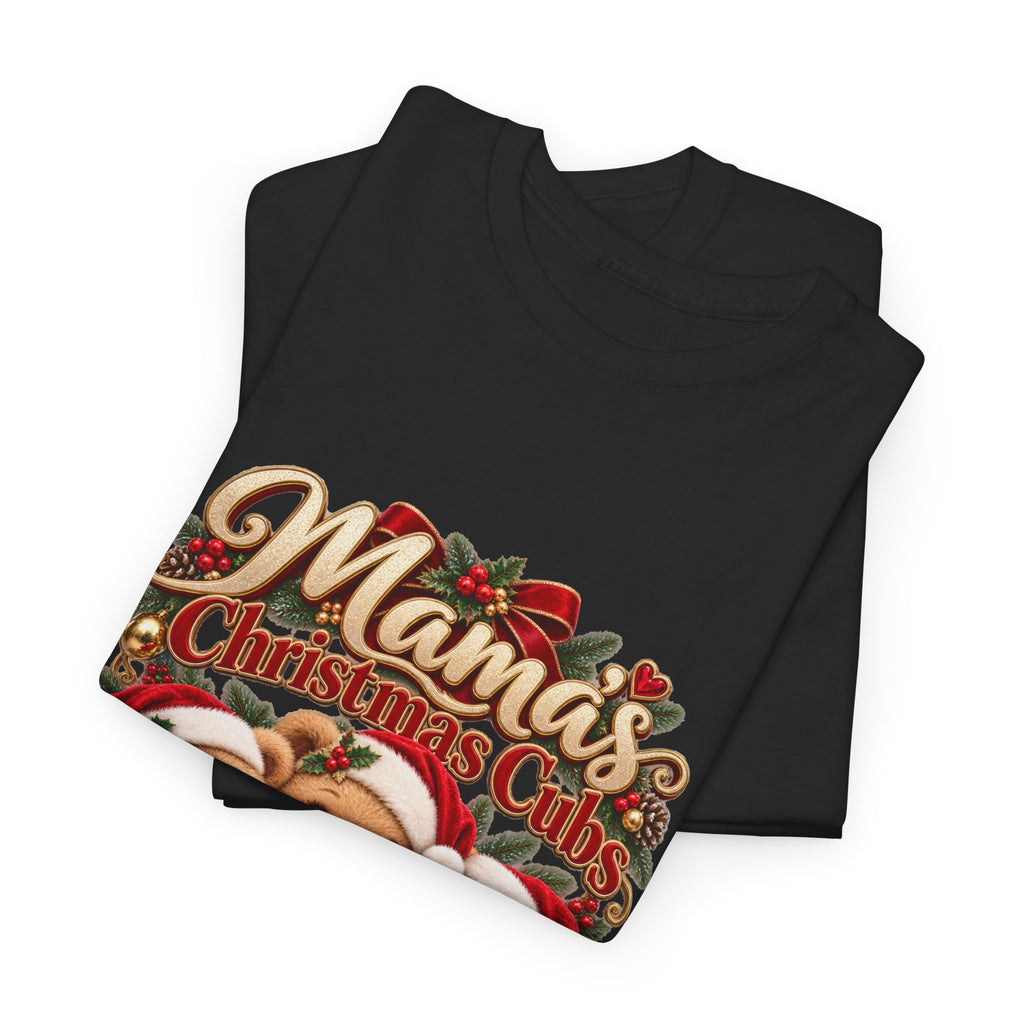Mama’s Christmas Cubs Personalized Christmas Shirt – Custom Kids Names Teddy Bear Tee