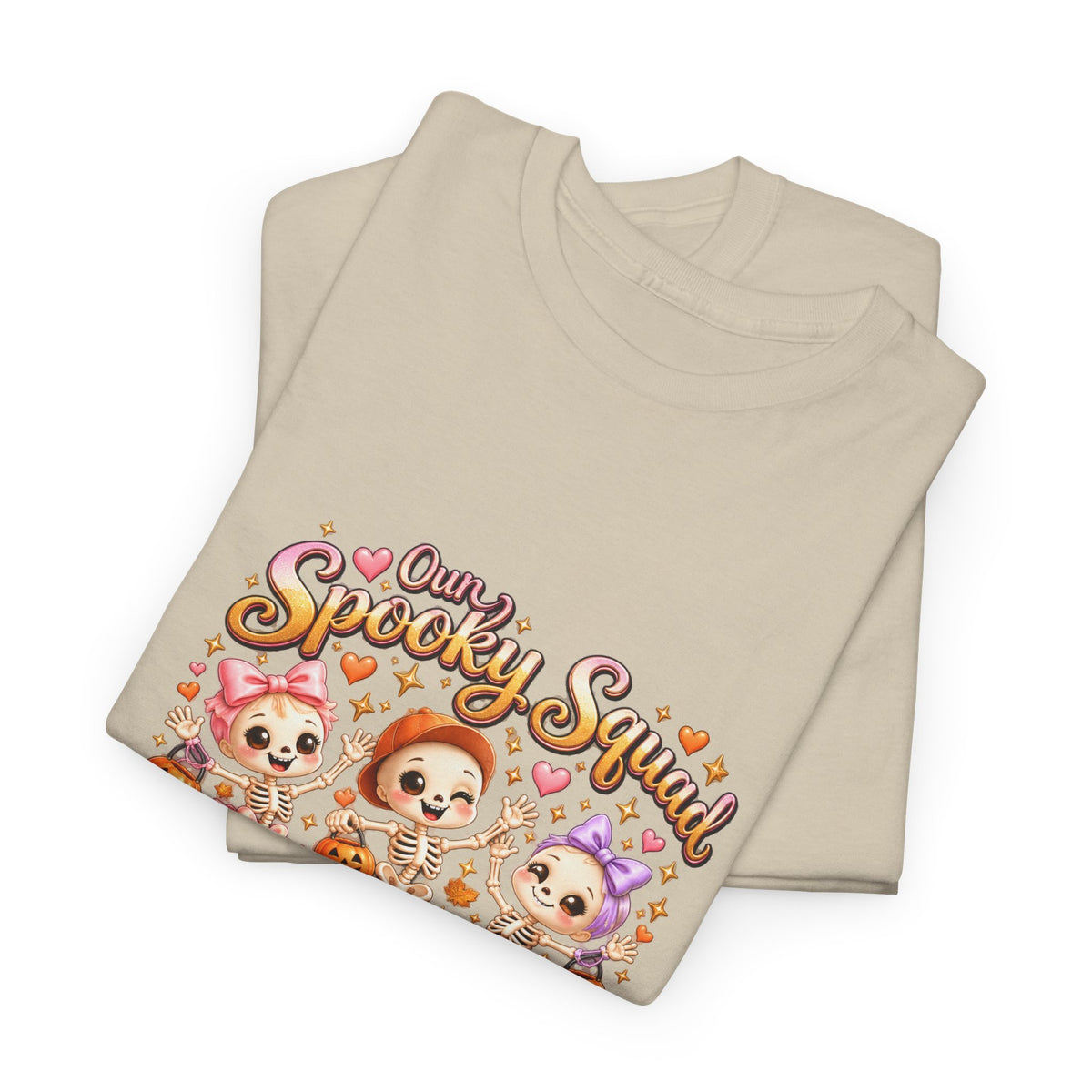 Personalized Spooky Squad Halloween Shirt – Custom Kids Names Skeleton Tee – Family Halloween Gift