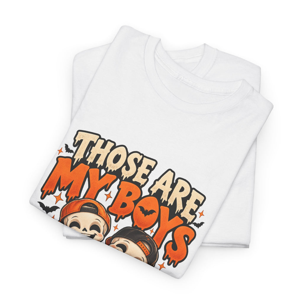 Those Are My Boys Personalized Halloween Shirt – Two Custom Names
