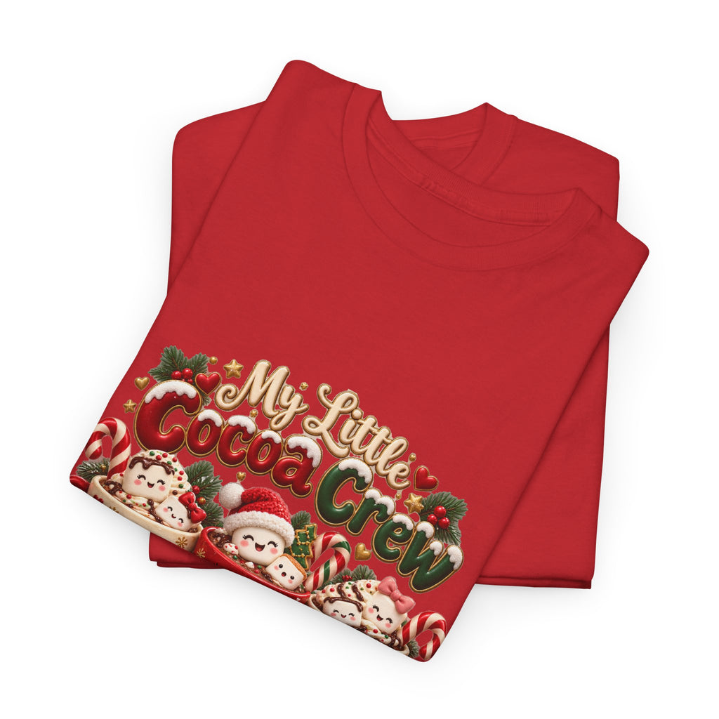 Personalized Christmas Cocoa Crew Shirt – Custom Kids Names Hot Chocolate Mom Tee